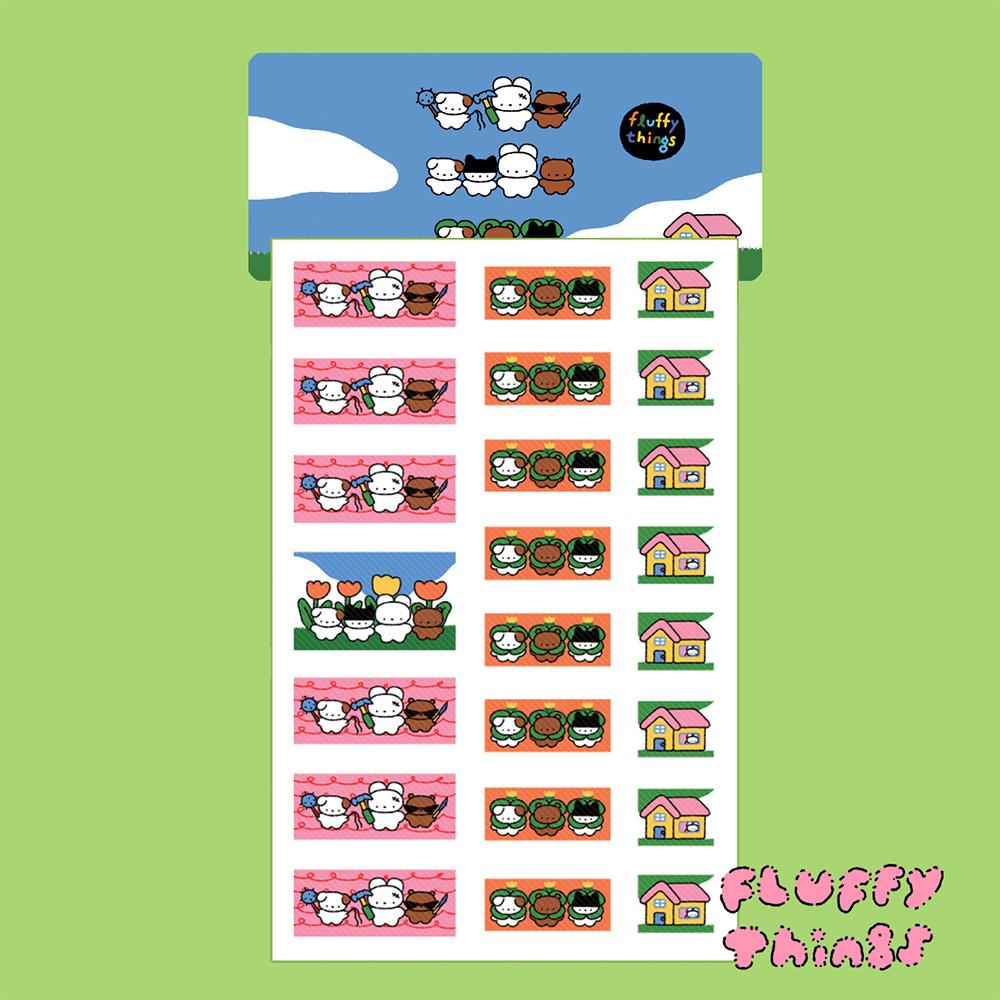 [플러피띵스] 네모네모 스티커