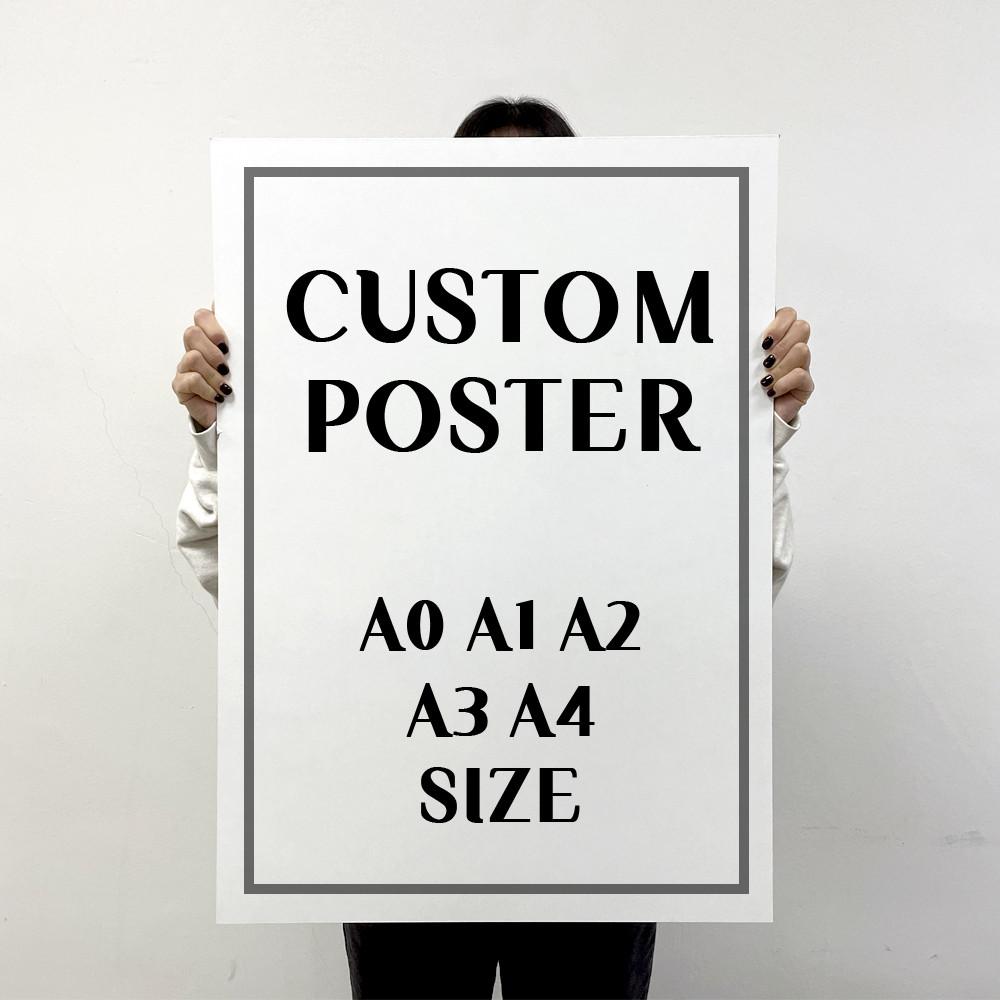 포스터 인쇄 제작 소량 A0 A1 A2 A3