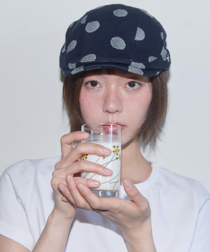 ANGEL DOT HUNTING CAP (NAVY) F25QE997