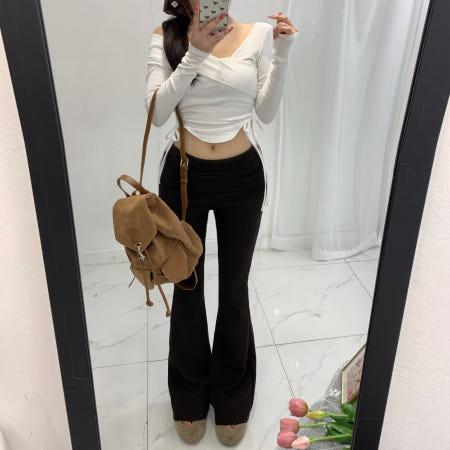 이런 상품 어때요? [왕따숩 날씬핏/3컬러] 밍크안감 폴딩 슬림핏 로우라이즈 부츠컷롱팬츠