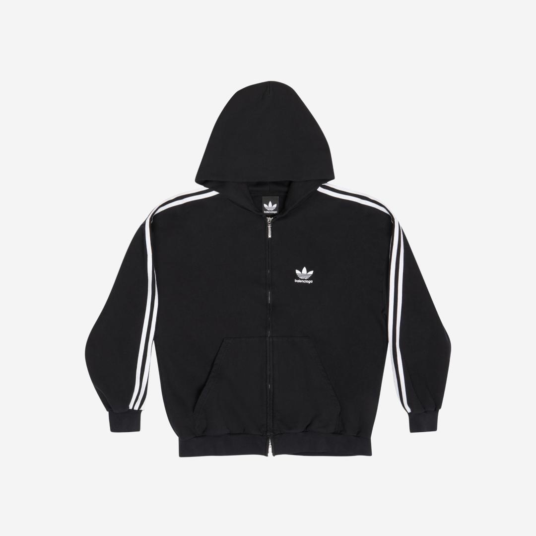 Balenciaga x Adidas Zip-Up Hoodie Small Fit Black