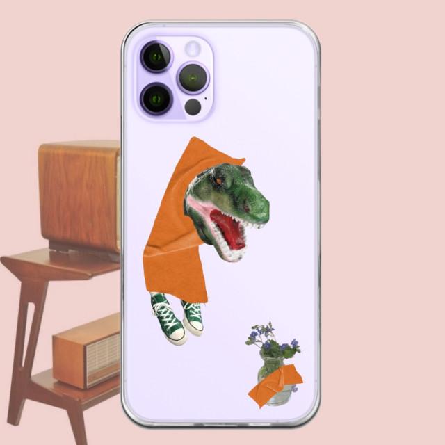 Green Dino 초록 공룡 렉스 폰케이스 젤리하드 심플 키치케이스