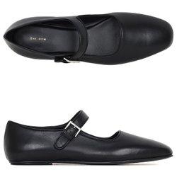 더로우 25SS 블랙 아바 플랫 슈즈 F1003N61 BLK