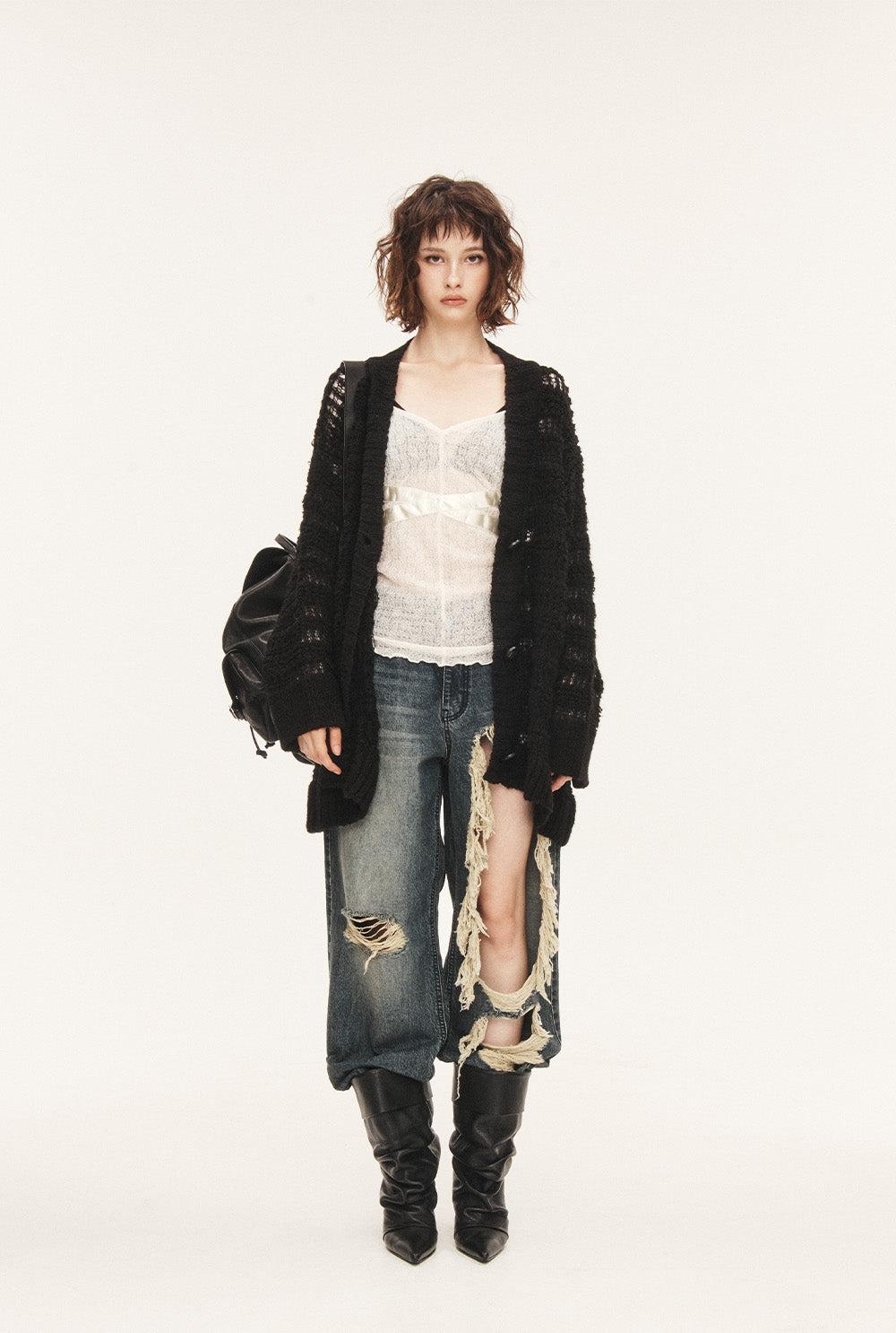 [releasing 09.18 12pm KST] Ribbon tab jeans