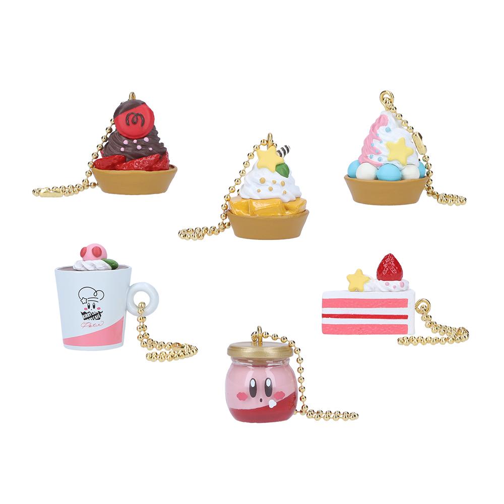 커비 카페 케이크 랜덤 참 키 링 1개입 (6종)