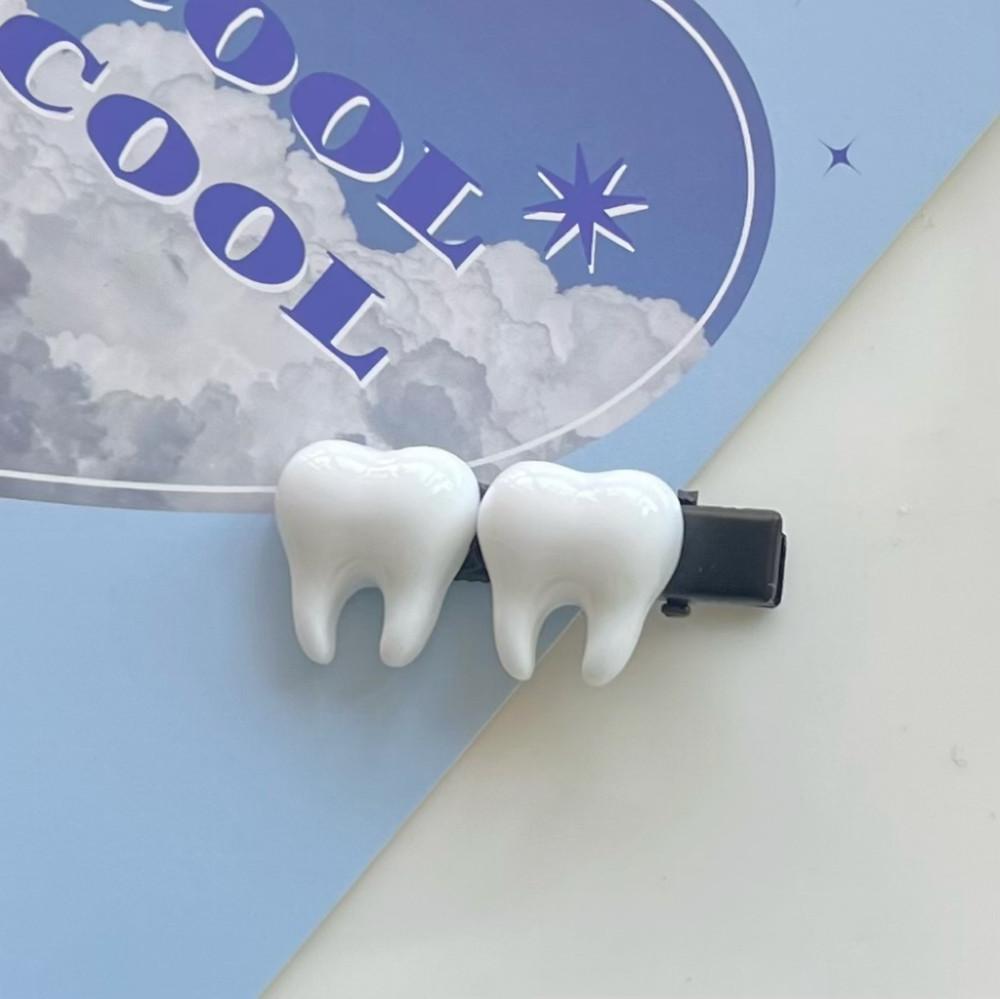 이빨 치과 치아 특이한 미니 집게핀