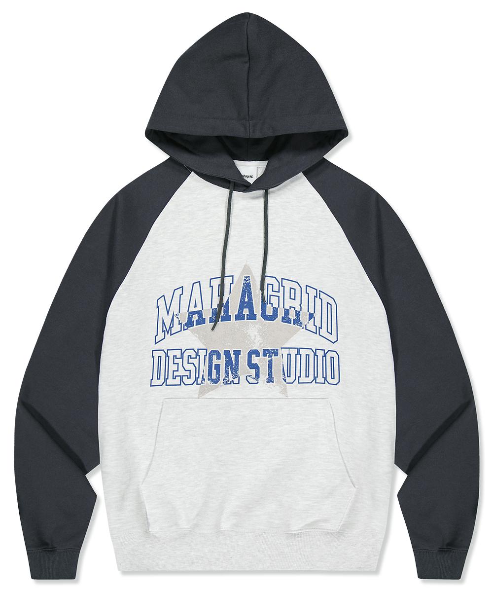 STARLIGHT 2-TONE HOODIE[LIGHT GREY]