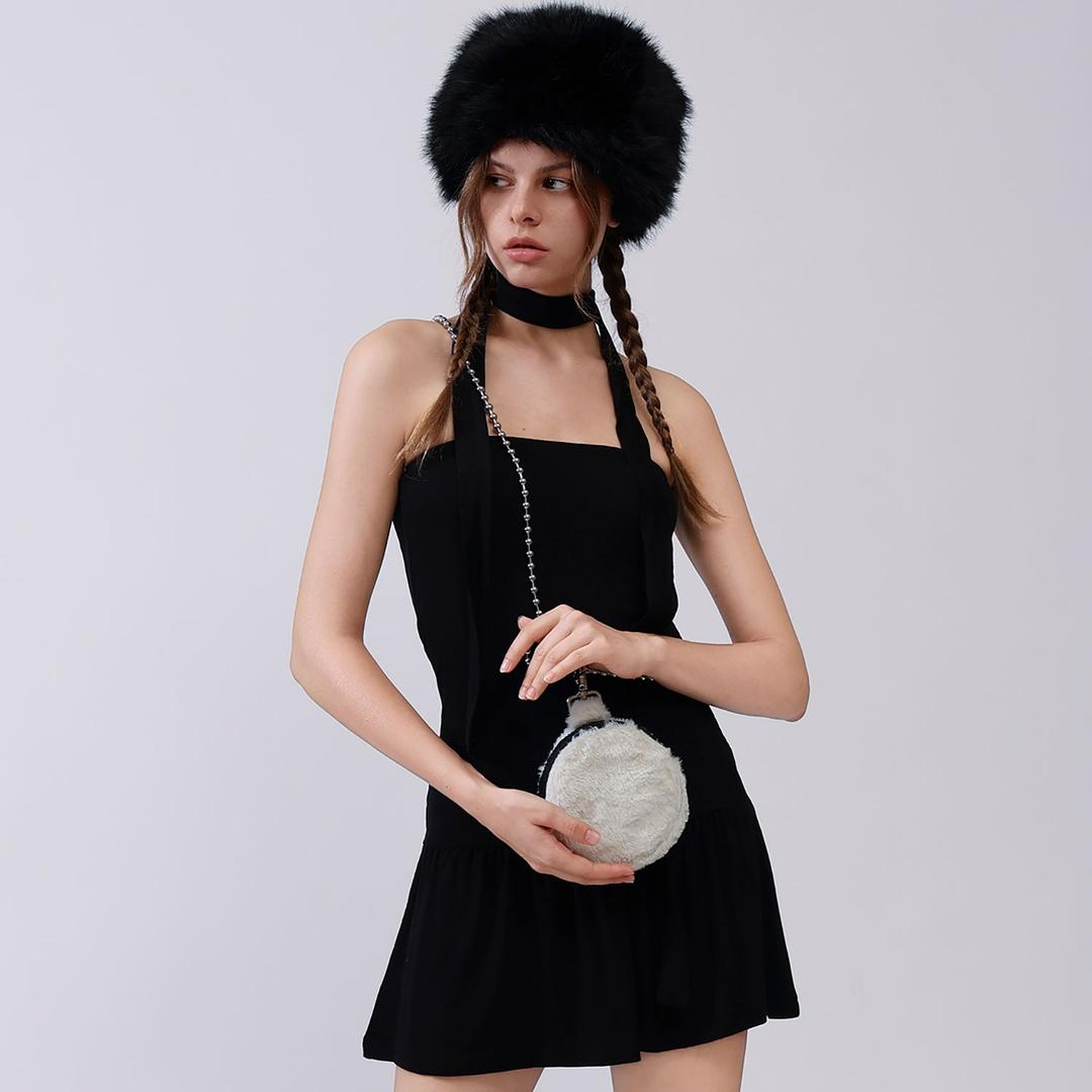 Fluffy Tambourine Bag - Cream