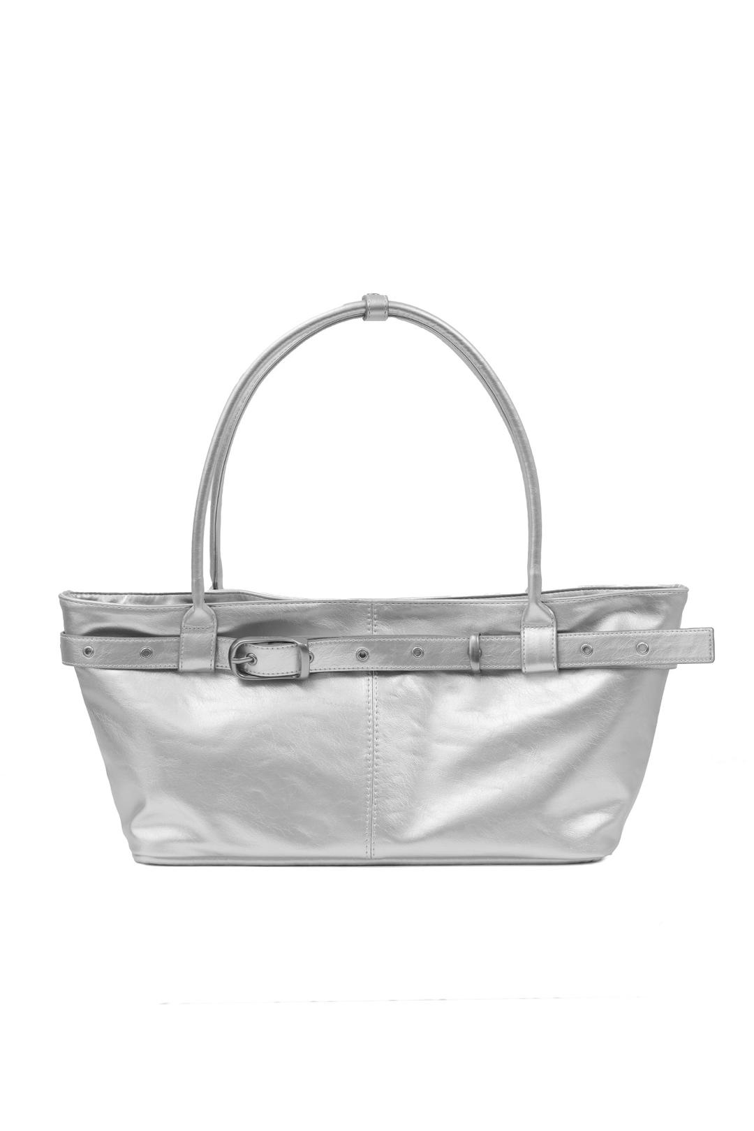 벨티드 보트 백 belted boat bag (silver)