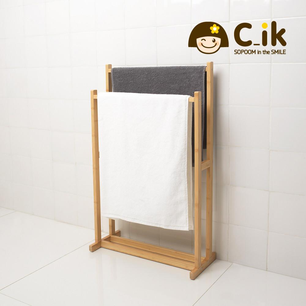 이케아 대나무 원목 욕실 수건 걸이 스탠드 로그룬드