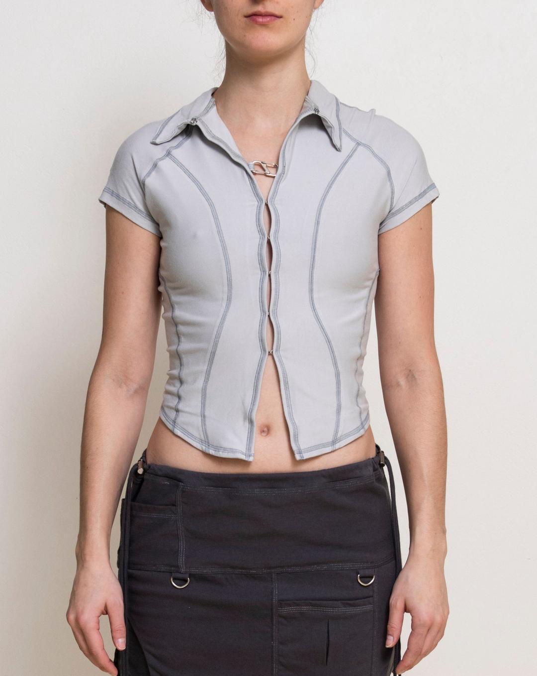 TOILÉ Grey Prefix Short Sleeve Jersey Shirt