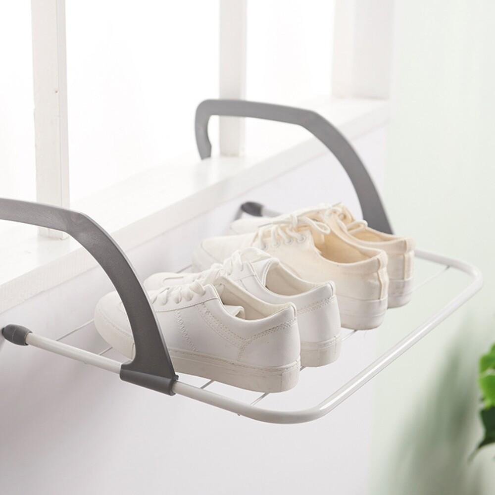 창틀 빨래 건조대 간편한 무타공 베란다 창문 문걸이 소형 빨래걸이 원룸 공간활용 행거 M