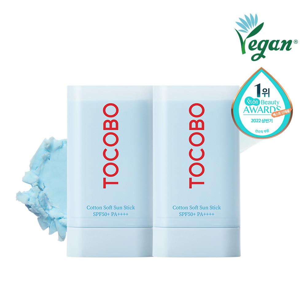 토코보 코튼 소프트 선스틱 19g 듀오