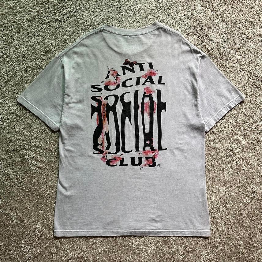 [XL] 안티소셜소셜클럽 플라워 반팔 티셔츠