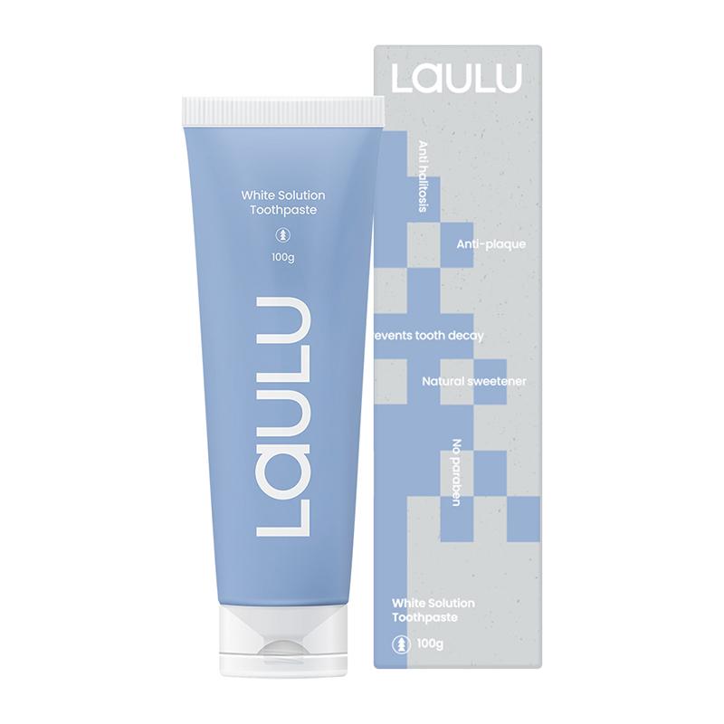 라울루 화이트솔루션 플러스투 치약  [무불소 천연미백치약]