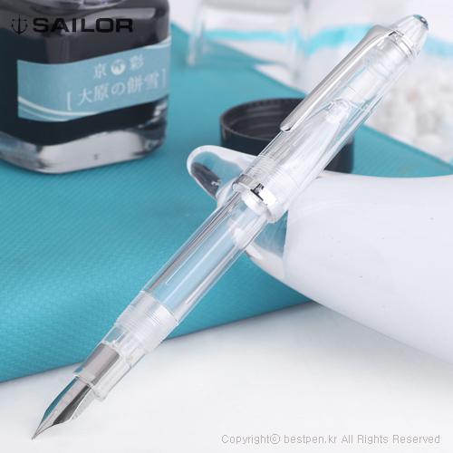 세일러 만년필 프로피트 주니어 투명 MF촉