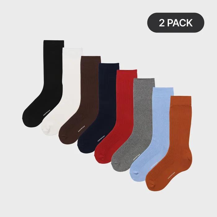 [29CM 단독] basic rib socks (8colors) - 2PACK