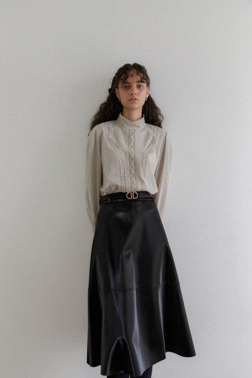 Soft Cotton Lace Trim Blouse