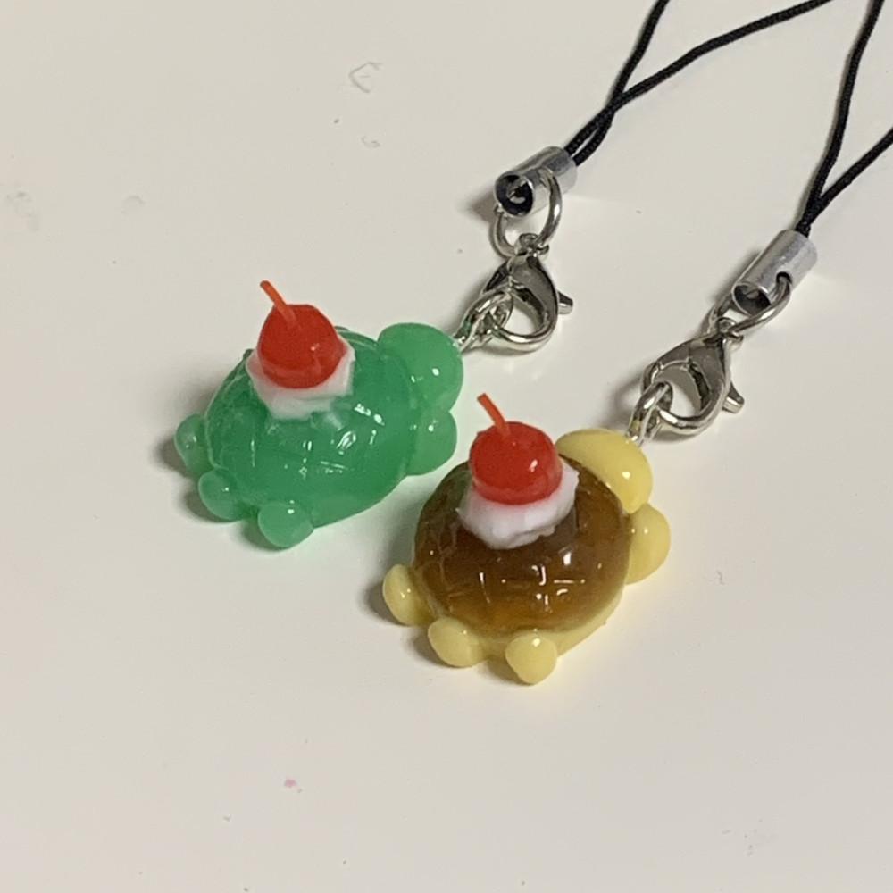 거북이 푸딩키링 레진키링