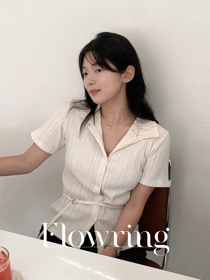 [하객/출근룩]셰이 플리츠블라우스