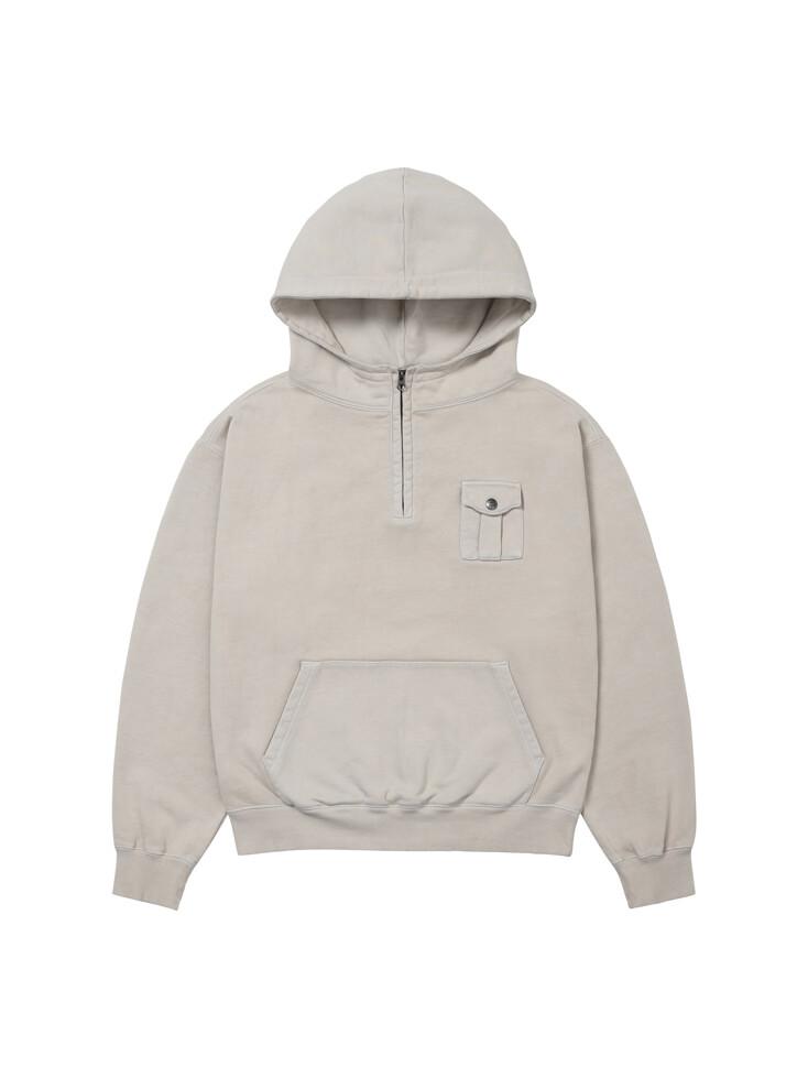 Pocket Hoodie Warm Grey