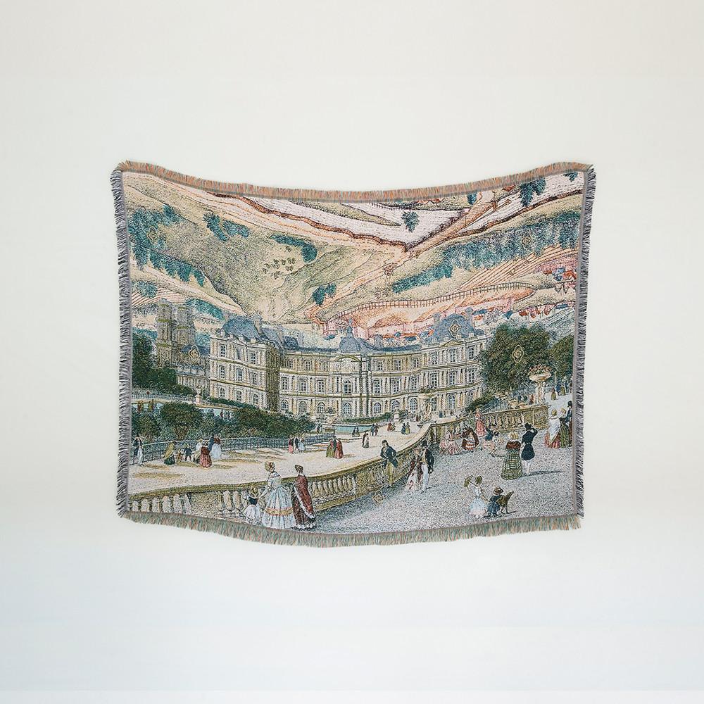 [세실 앤 세드릭] Dream of Luxembourg Garden 시그니처 쟈카드 블랭킷