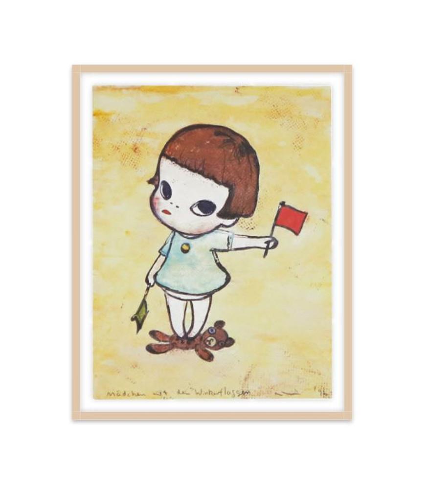 [프리지아트] 요시토모 나라 Madchen mit den Winkerflaggen, 1996  요시토모 나라 액자