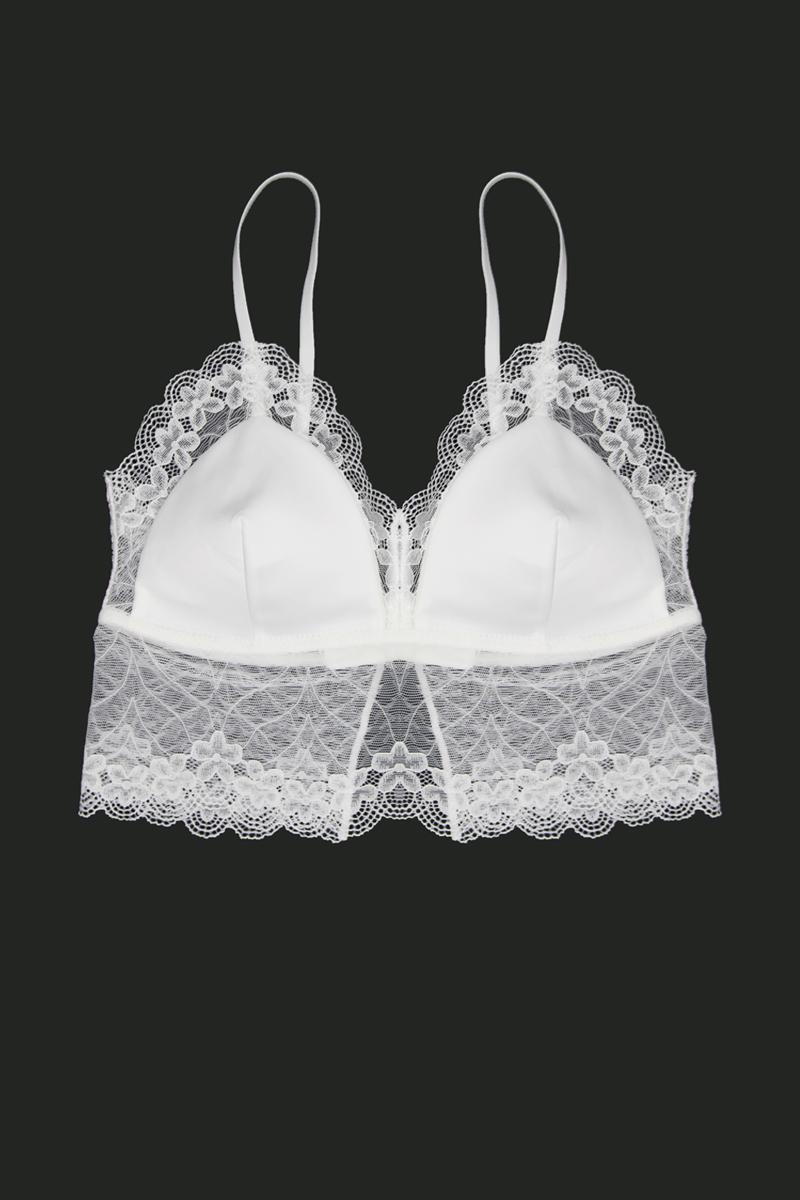 Mignon Pad Bralette Blanc (미뇽 패드 브라렛 블랑)