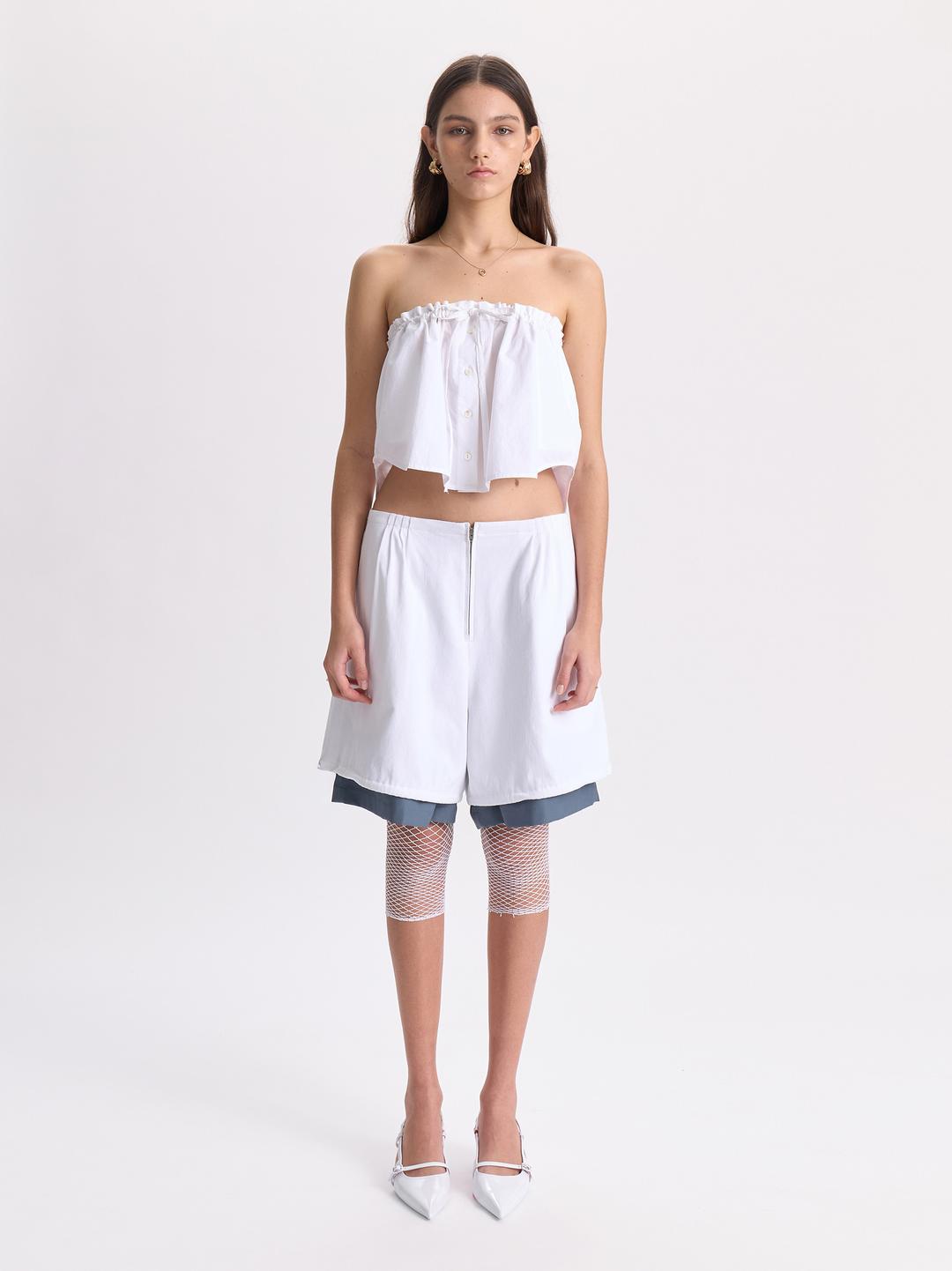Layered Shorts_White