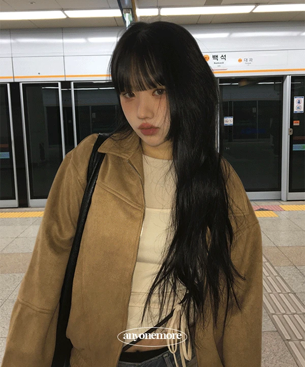 [루즈핏🤎] 로스팅 스웨이드 블루종 자켓 (2color)
