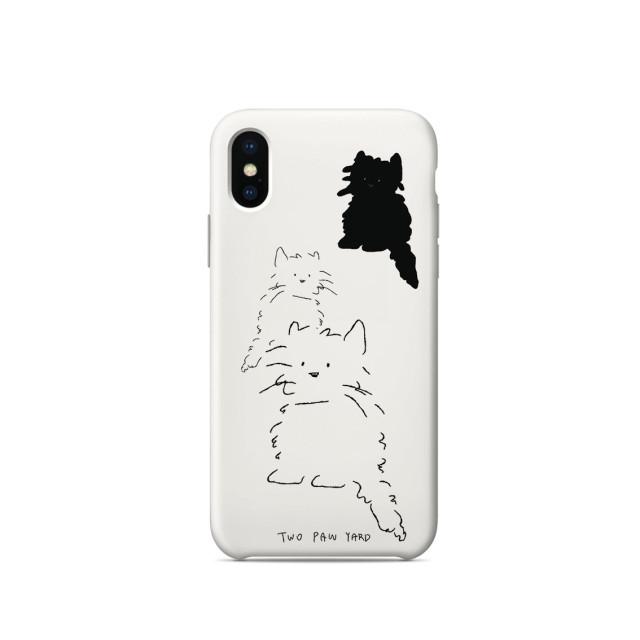 Fluffy Cat phone case ( hard / clear )