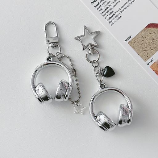 🎧y2k 실버 헤드셋 키링🎵