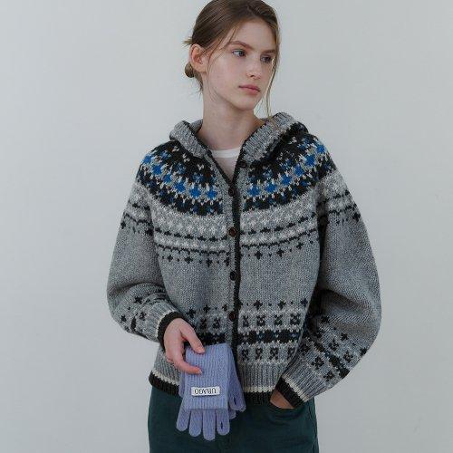 유라고(URAGO)  Jacquard hoodie cardigan - 사이즈 & 후기 | 무신사