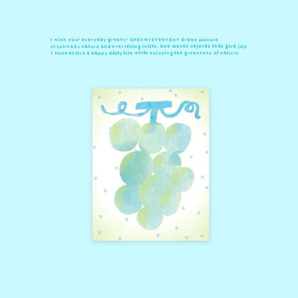 [그리니에브리데이] 청포도 메모지