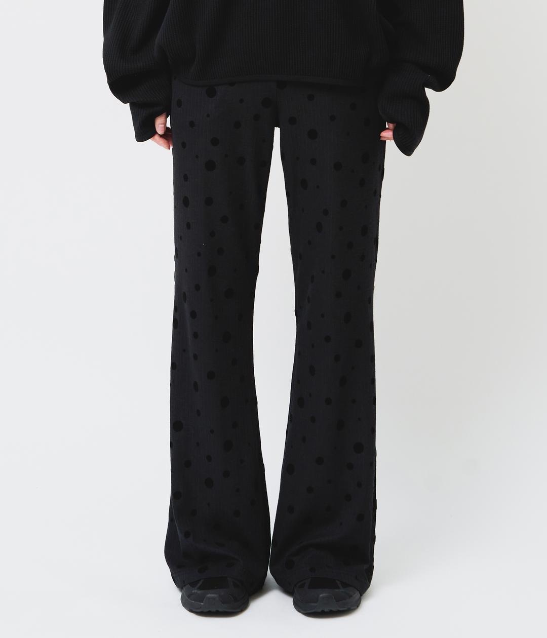 (W) Dot Bootscut Pants (2color)