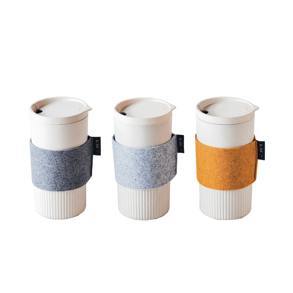 리트컵 텀블러_자연소재 리유저블 컵 - 우드베이지 (3 colors) 443ml