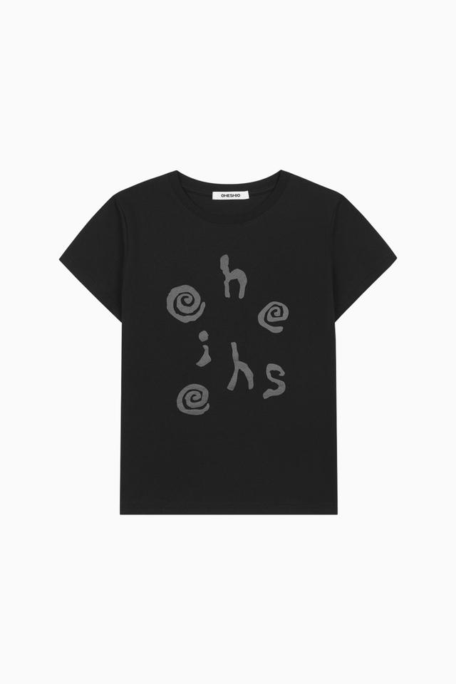 LOGO SLIM T-SHIRT, BLACK