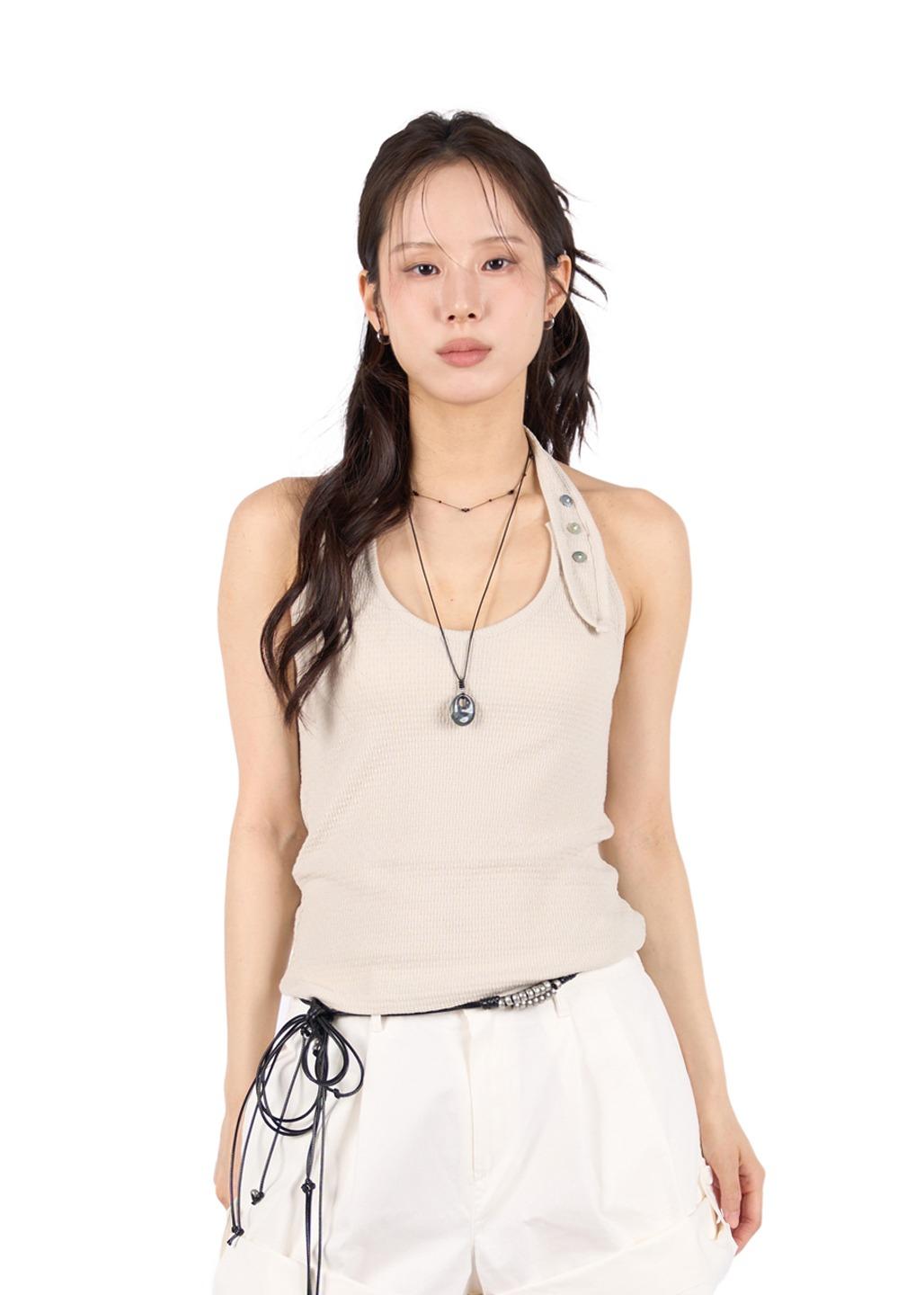 릿킴 LOOP HALTER SLEEVELESS