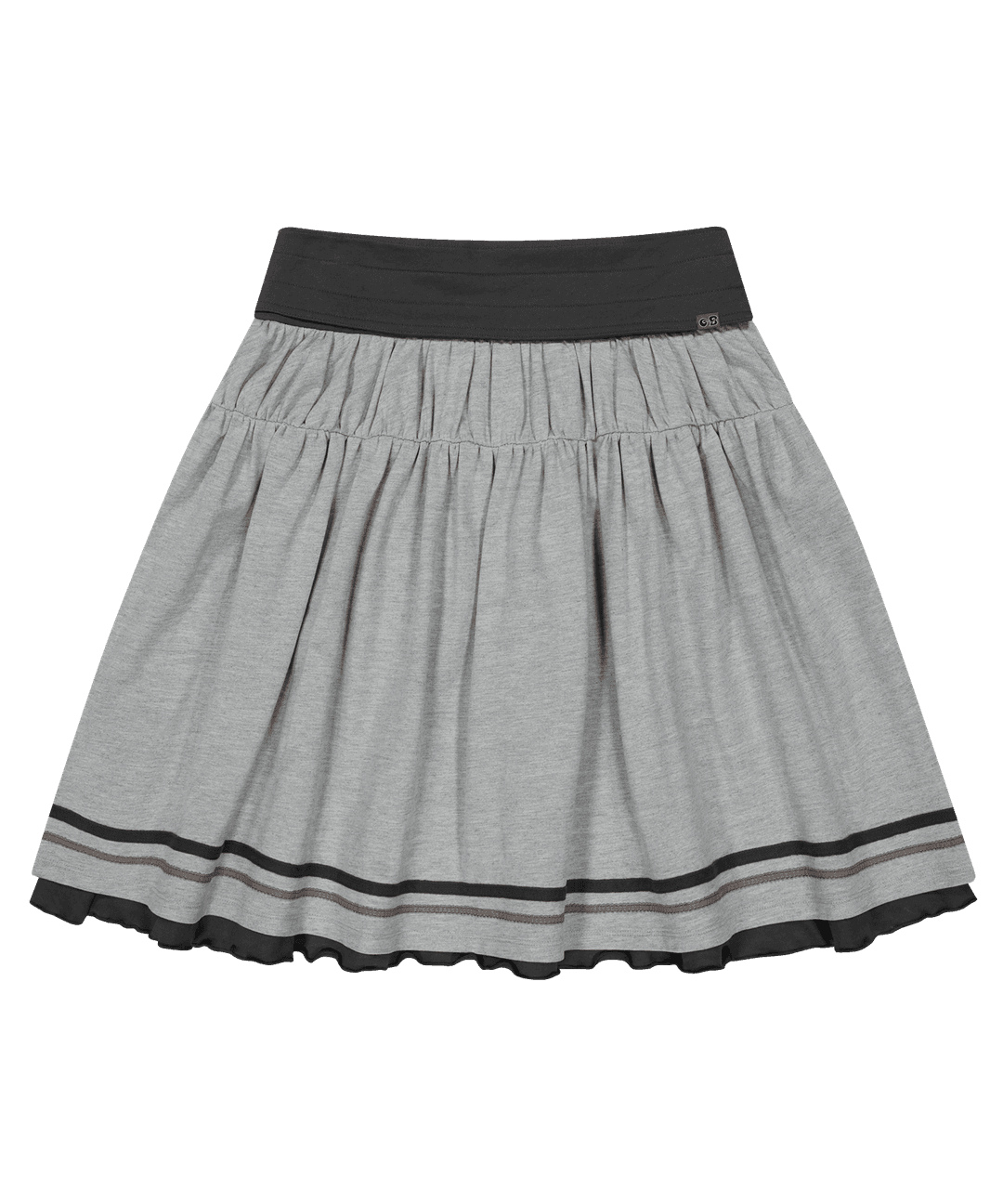 COYSEIO X BLYTHE FOLDING SHIRRING SKIRT MELANGE GREY