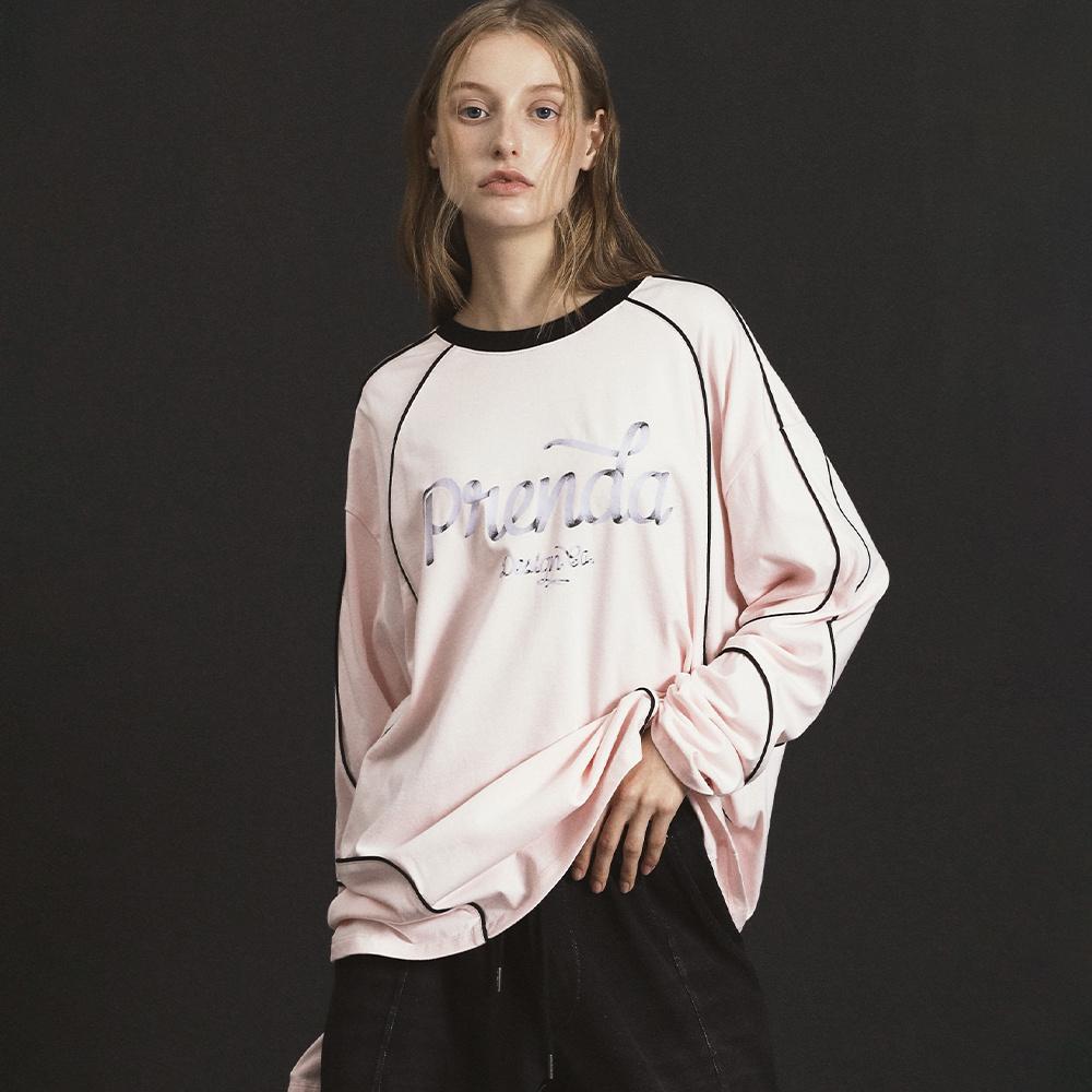 OVERFIT RIBBON UNIFORM LONG SLEEVE LIGHT PINK