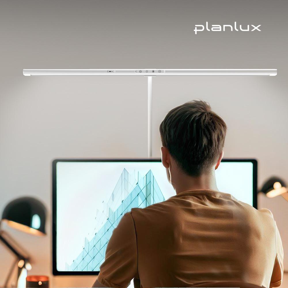 플랜룩스 모티프로 LED스탠드 와이드 스탠드 시력보호 공부 모니터 조명 책상스탠드