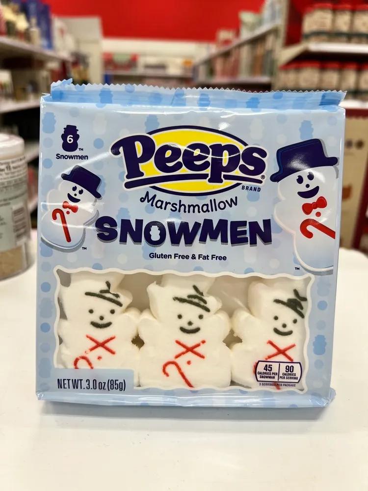 핍스 스노우맨 마시멜로우 6개입 85g  Peeps Snowmen