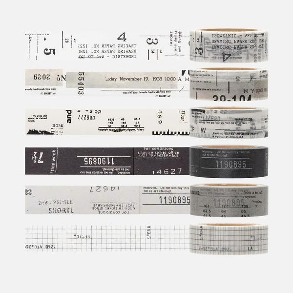 15mm 마스킹 테이프 - 흑백 시리즈