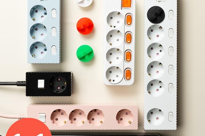 [1+1] 국산 안전인증 인테리어 멀티탭 무료배송