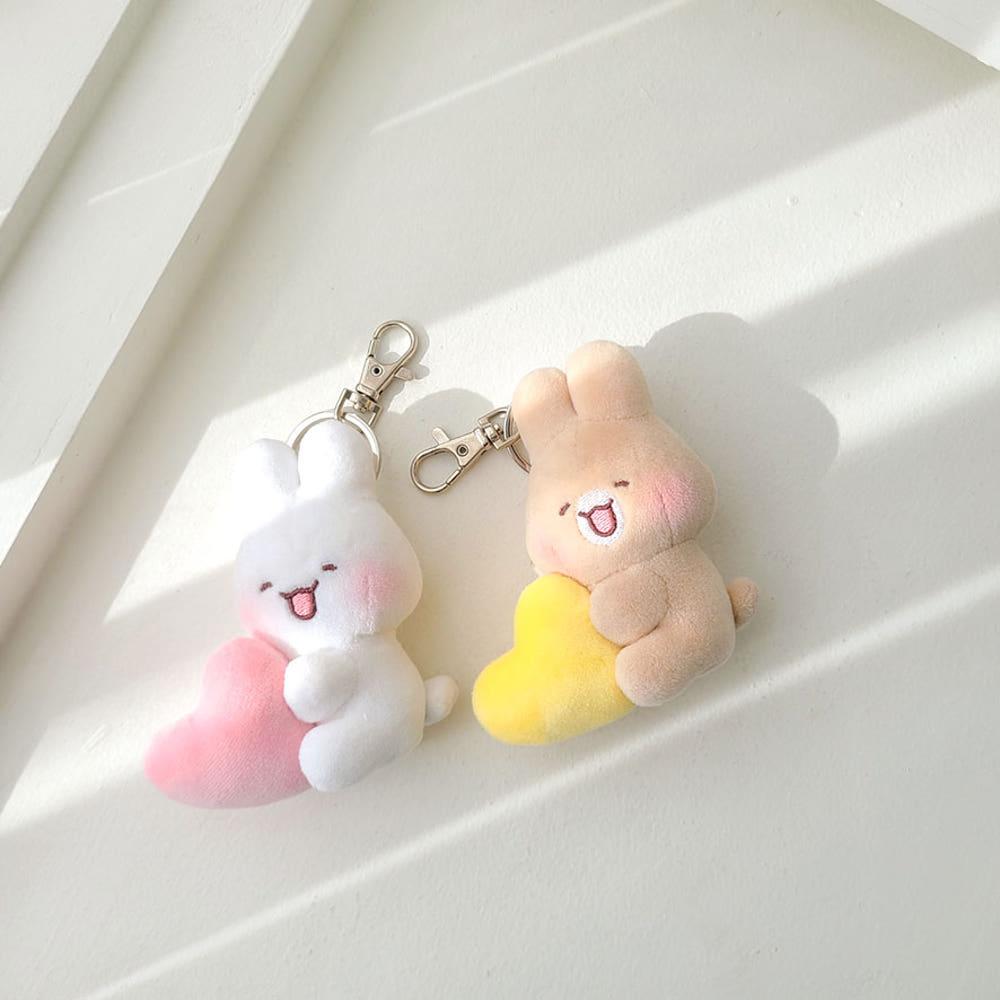 슈야토야 하트 키링 9cm 2종 토끼인형