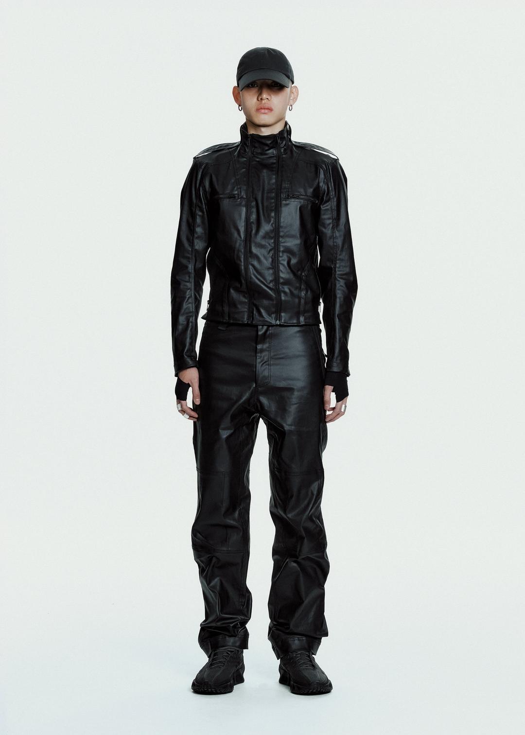 Coated Cotton Rider Pants