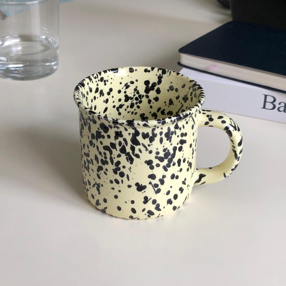 얼룩 레몬 머그 [홈카페 자취 집들이 선물 예쁜 얼룩 레몬 머그]