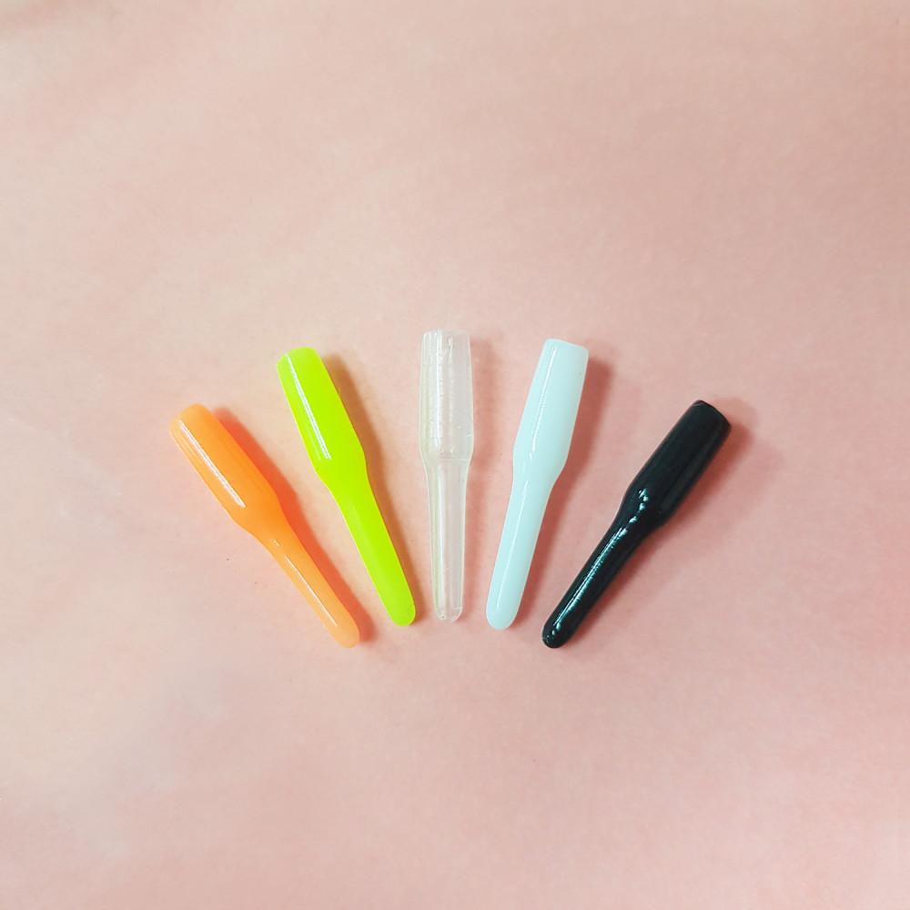 국산 애플펜슬 케미꽂이 3mm 4mm 10개입 투명 흰색 검정 주황 노랑 투명 펜촉캡