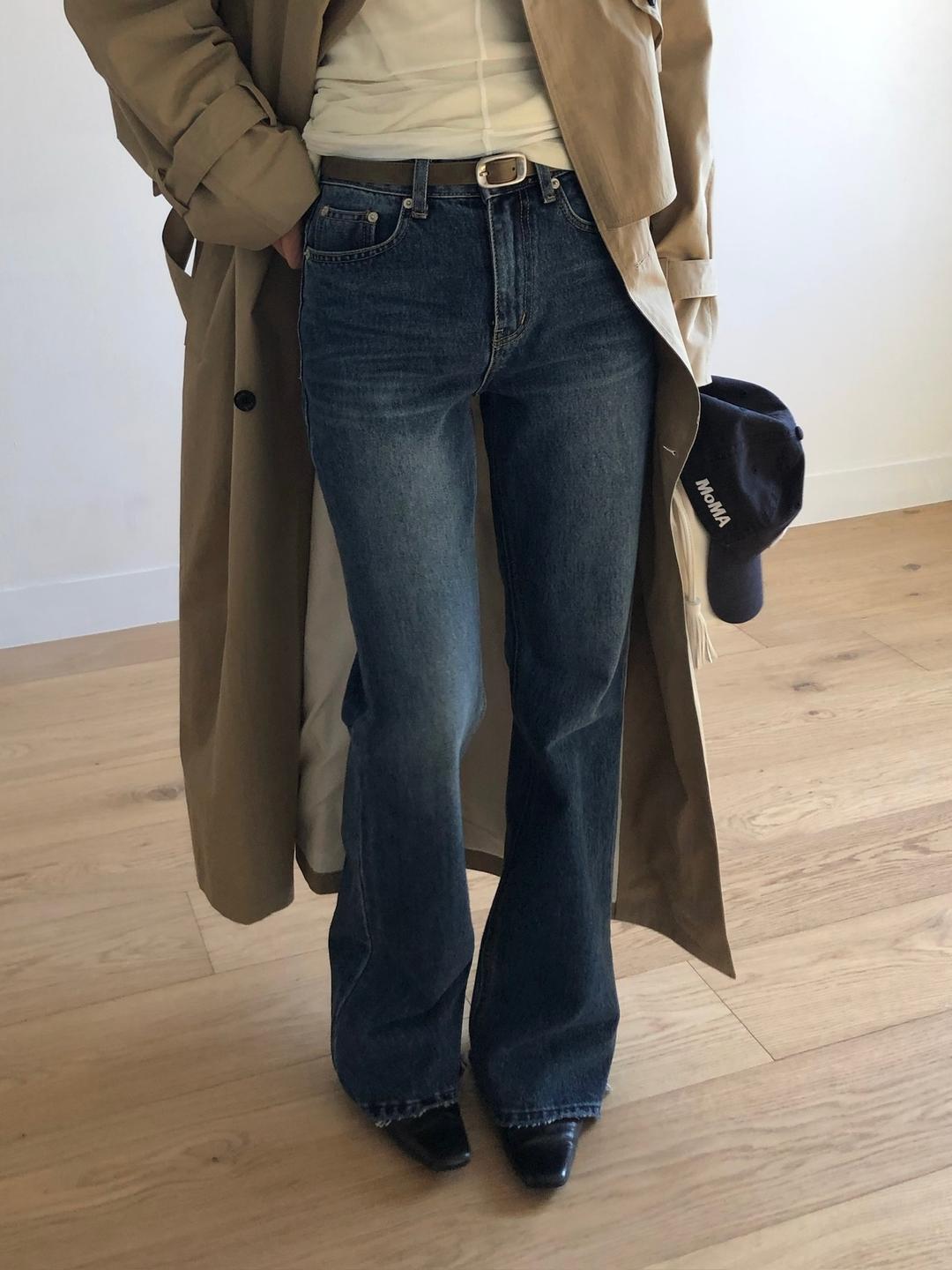 CUTTING BOOTS CUT DENIM (2COLOR)