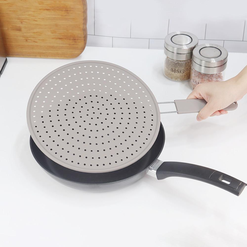 실리콘덮개 실리콘후라이팬덮개 대(28cm) 기름튐방지가드
